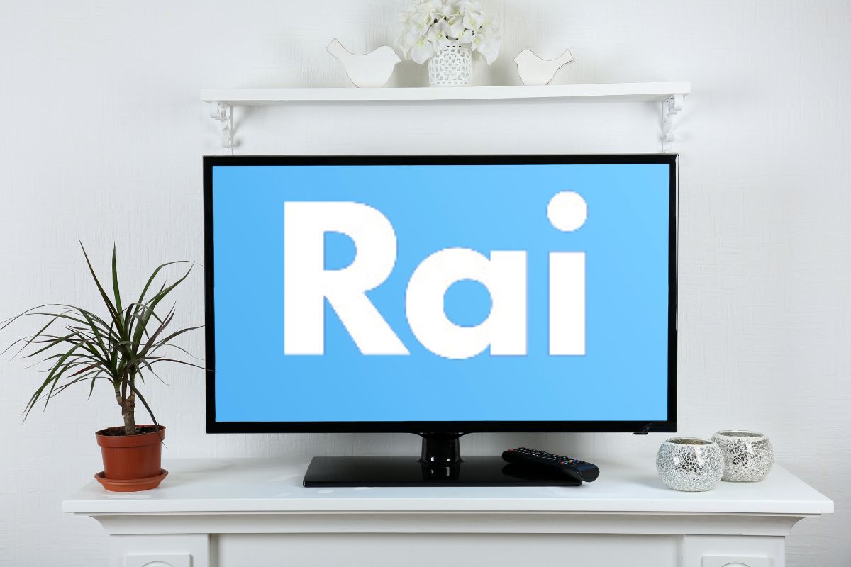 logo rai su televisore smart